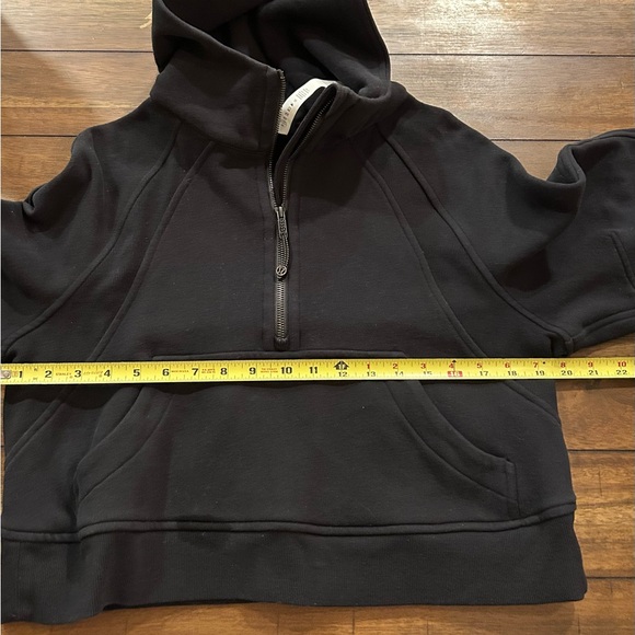 Lululemon Black Scuba Oversized Half-Zip Hoodie Size XS / Small Style LW3DMAS - Picture 9 of 13